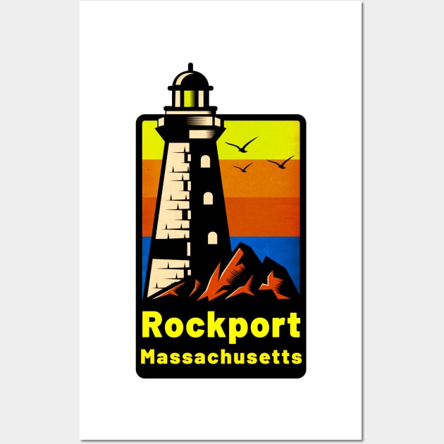 Rockport Massachusetts Lighthouse Wall Art by TravelTime